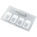 ELECOM CMC-SIMC01CR SIMカードケース/ クリア