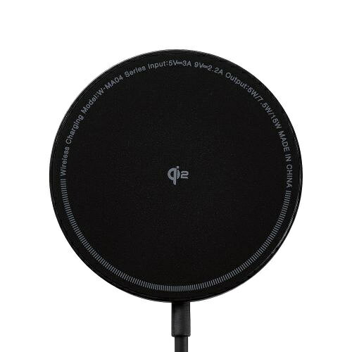 PLUSYU楽天堂のELECOM W-MA04BK マグネットQi2規格対応ワイヤレス充電器/ 15W/ 卓上/ ブラック｜アングル3