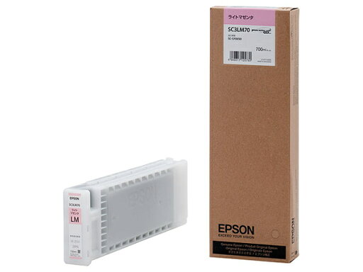 EPSON SC3LM70 SureColor用 インクカートリッジ/ 700ml(ライトマゼンタ) EPSON SC3LM70 SureColor用 インクカートリッジ/ 700ml(ライトマゼンタ)