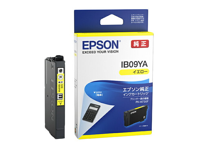 EPSON IB09YA ビジネスインクジェット用 インクカートリッジ（イエロー）/ 標準インク/ 約300ページ対応