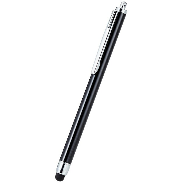 ELECOM P-TP02ABBK タッチペン/ スマホ・タブレット用/ 抗菌/ シリコンタイプ/ ブラック