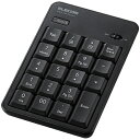 ELECOM TK-TBM023SKBK テンキーパッド/ Bluetooth/ 静音設計/ 抗菌/ ブラック