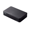 ELECOM EHC-G08PA4-B Giga対応スイッチングHub/ 8ポート/ プラスチック筐体/ 電源外付モデル/ ブラック(2)