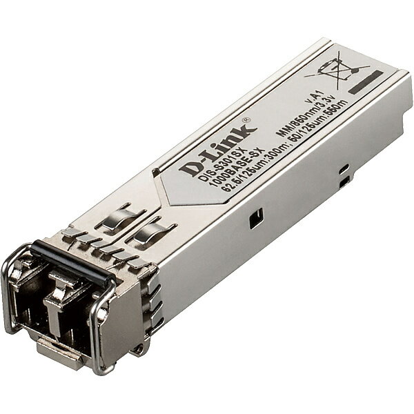 D-Link DIS-S301SX DISシリーズ専用SFPモジュール、1000BASE-SX (LCコネクタ) 2芯マルチモード 動作温度-4085℃、伝送距離 最長550m、1年保証