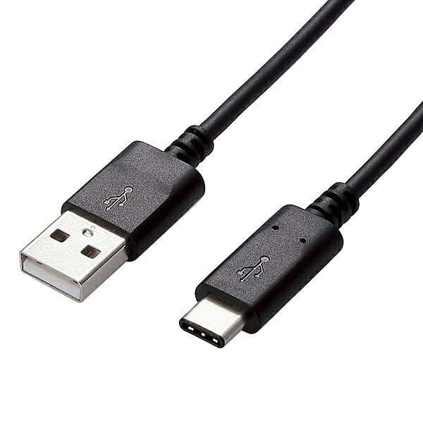 樂天商城 - ELECOM MPA-AC15NBK スマートフォン用USB2.0ケーブル/ USB(A-C)/ 認証品/ 1.5m/ ブラック