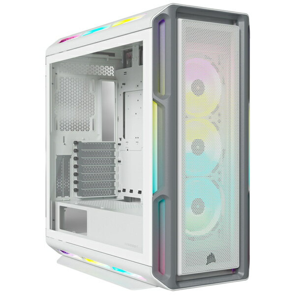 iCUE 5000T RGB Mid-Tower Smart Case White 曲線を基調としたデザインを採用し、RGBファンを標準で3基搭載、RGBイルミネーションを楽しめます。 詳細スペック 電気用品安全法(本体)非対象 電気用品安全法(付属品等)非対象 電気用品安全法(備考)注意事項なし