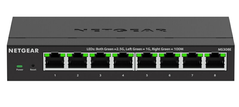 NETGEAR MS308E-100JPS MS308E マルチギガ(2.5G)8ポート アンマネージ・プラススイッチ