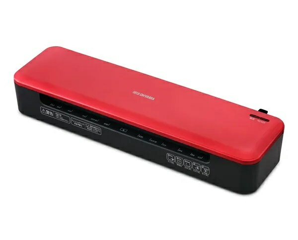 アイリスオーヤマ KHSL-A322-R 高速起動ラミネーターA3 2本ローラー レッド
