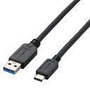 ELECOM USB3-AC20BK USB3.1ケーブル/ A-Cタイプ/ ノーマル/ 2.0m/ ブラック(2)