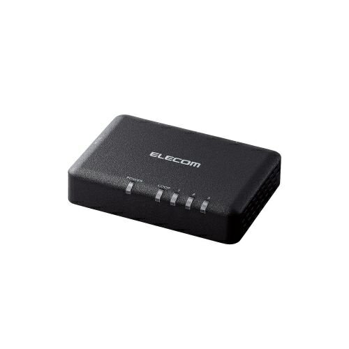 ELECOM EHC-G03PA2-SB Giga対応スイッチングハブ/ 3ポート/ プラスチック筐体/ 小型/ ブラック