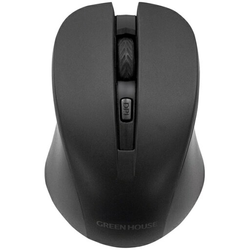 GREEN HOUSE GH-MULNOA-BK 無線マウス 2.4GHz 光学式 ブラック GREEN HOUSE GH-MULNOA-BK 無線マウス 2.4GHz 光学式 ブラック