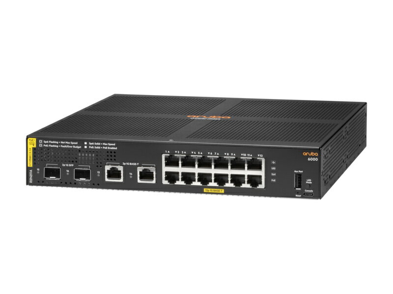 åץŹPLUSYUŷƲפ㤨HP R8N89A#ACF HPE Aruba Networking CX 6000 12G Class4 PoE 2G/ 2SFP 139W SwitchפβǤʤ157,641ߤˤʤޤ