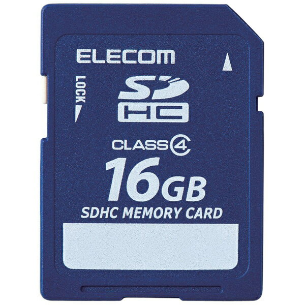 ELECOM MF-FSD016GC4R SDHCカード/ データ復旧サービス付/ Class4/ 16GB