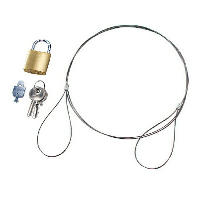 コクヨ EAS-L3N パソコンロックキット ＜セキュリティスロット対応 南京錠式＞ ワイヤーφ1.2