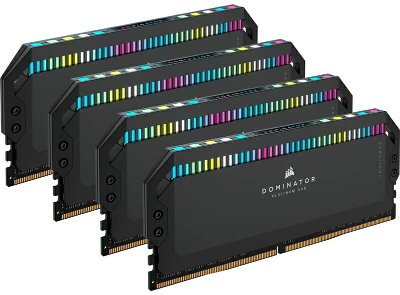 コルセア(メモリ) CMT64GX5M4B5600C36 DDR5 5600MT/ s 64GB(16GBx4) UDIMM 36-36-36-76 XMP 3.0 DOMINATOR PLATINUM RGB DDR5 Black 1.25V 1