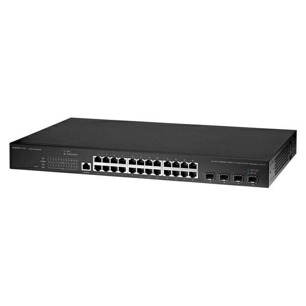 PLANEX SZ2G-0424IXSP 24ポート 2.5GBASE-T(PoE++) + 4スロット 10G SFP+ マネージドL2スイッチ