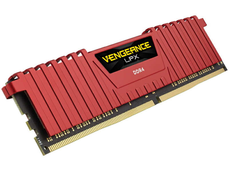 コルセア(メモリ) CMK8GX4M2A2666C16R VENGEANCE LPX Red PC4-21300 DDR4-2666 8GB(2x4GB) For Desktop