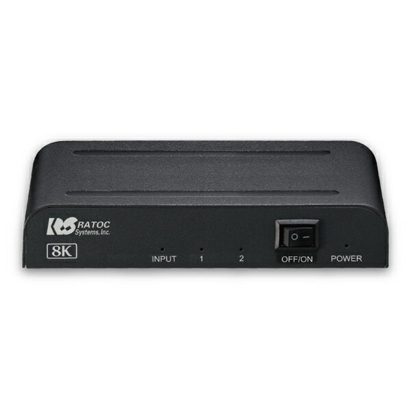 ラトックシステム RS-HDSP2-8K 8K対応 1入力2出力 HDMI分配器