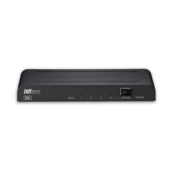 ラトックシステム RS-HDSP4-8K 8K対応 1入力4出力 HDMI分配器