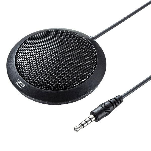 サンワサプライ MM-MCF02BK PCフラット型マイク