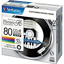 Verbatim MUR80PHW10V1 CD-R(Audio) 80分 1枚5mmケース(透明) 10P(ホワイト) Verbatim MUR80PHW10V1 CD-R(Audio) 80分 1枚5mmケース(透明) 10P(ホワイト)