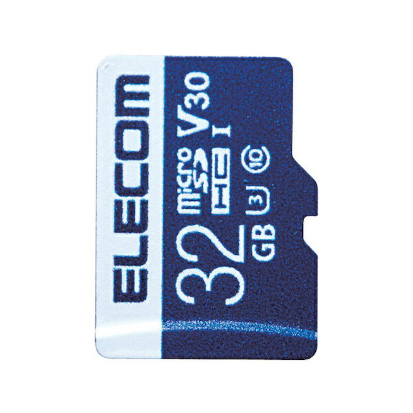 ELECOM MF-MS032GU13V3R Nintendo Switch対応メモリカード/ MicroSDHCカード/ データ復旧サービス付/ ビデオスピードクラス対応/ UHS-I U3 80MB/ s 32GB