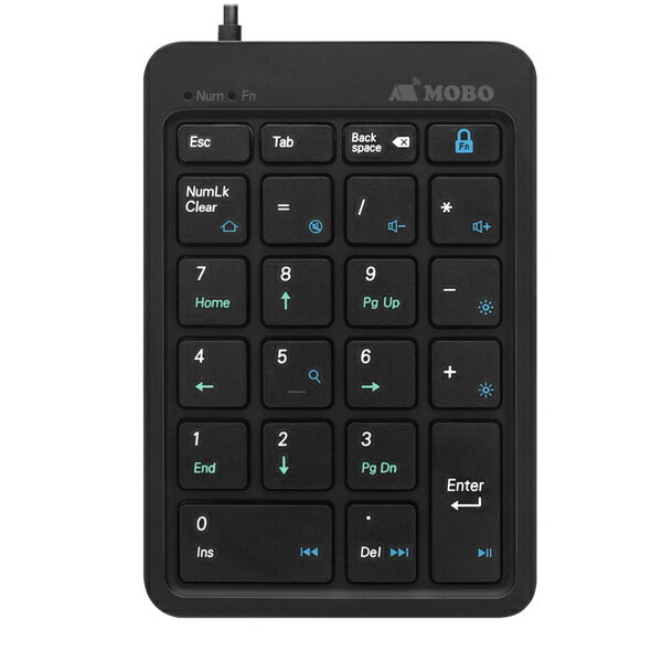 MOBO AM-NPW22-BK Tenkey Pad 2 Wired ブラック 有線接続