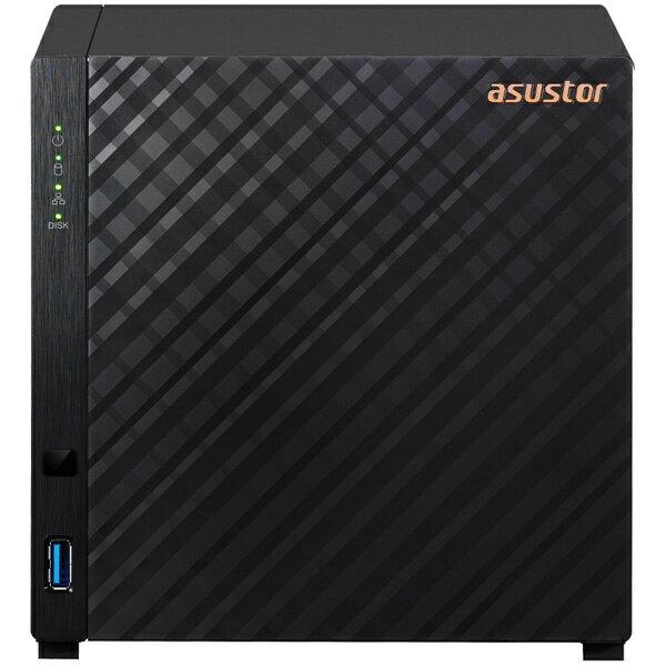 ASUSTOR AS1104T DRIVESTOR 4 NAS 4ベイ Realtek RTD1296 クアッドコア 1.4GHz 1GB DDR4 2.5 Gigabit Ethernet (2.5G/ 1G/ 100M) x 1 USB 3.2 Gen 1 x2 Wake-on-LAN 3年保証