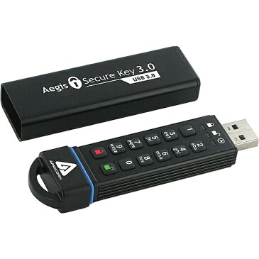 【送料無料】Apricorn ASK3-30GB 暗証番号方式USBメモリ Aegis Secure Key - USB 3.0 Flash Drive 30GB【在庫目安:お取り寄せ】