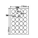 ナナクリエイト CL18 レーザプリンタ用ラベル(24面)普通紙タイプ