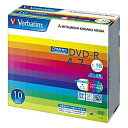 Verbatim DHR47JDP10V1 DVD-R 4.7GB PCデータ用 CPRM 16倍速対応 10枚スリムケース入り ワイド印刷可能