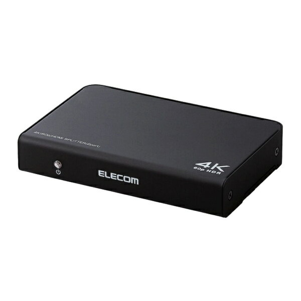 ELECOM VSP-HDP12BK HDMI分配器/ 4K60p対応/ 1入力/ 2出力