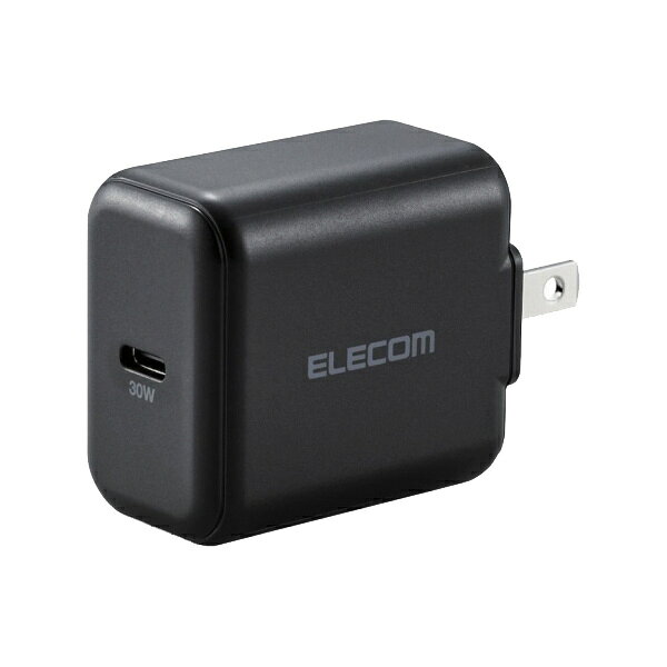 ELECOM ACDC-PD2130BK ΡPCACץ/ USBŴ/ USB Power Deliveryǧ/ 30W/ USB-C1ݡ/ 󥰥ץ饰/ ֥å