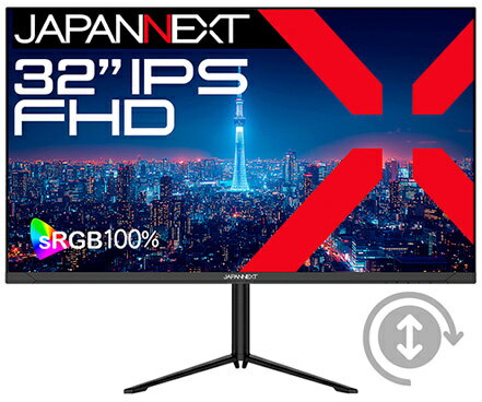 JAPANNEXT JN-IPS32F-HSPC6 液晶ディスプレイ 32型/ 1920×1080/ HDMI×1、DP×1、USB Type-C×1/ ブラック/ スピーカー有/ 2年保証
