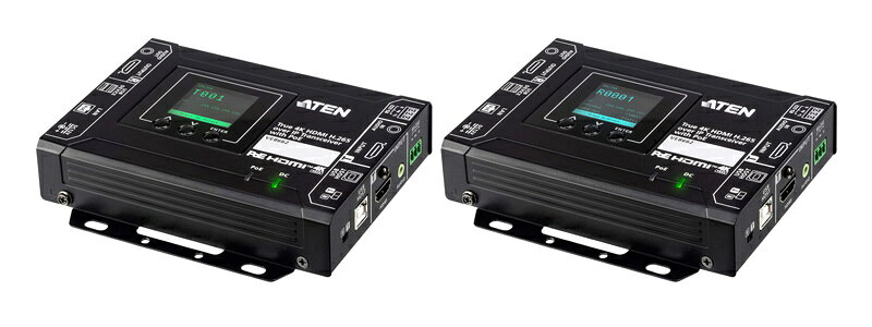 ATEN VE8662 True 4K HDMI H.265 over IP トランシーバー（PoE対応）