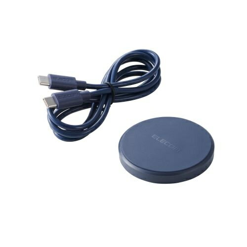 ELECOM W-QA28NV Qi規格対応ワイヤレス充電器/ 12W/ EPP規格対応/ 卓上/ ケーブル付属/ 1m/ ネイビー ELECOM W-QA28NV Qi規格対応ワイヤレス充電器/ 12W/ EPP規格対応/ 卓上/ ケーブル付属/ 1m/ ネイビー