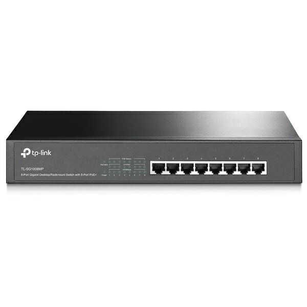 TP-LINK TL-SG1008MP(UN) 8ポート ギガビット PoE+ デスクトップ/ 1Uラックマウント スイッチ