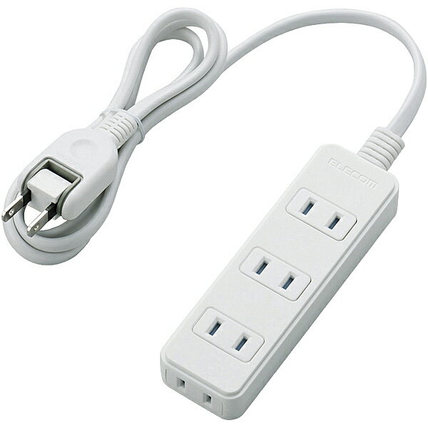 ELECOM T-KST02-22410WH シャッタータップ/ 雷ガード/ 4個口/ 1m/ ホワイト