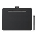 Wacom Intuos Medium ベーシック従来モデルと同じ描画エリアながら、よりスリムで薄いデザインになった入門用ペンタブレット。サイズ：ミディアム　色：ブラック