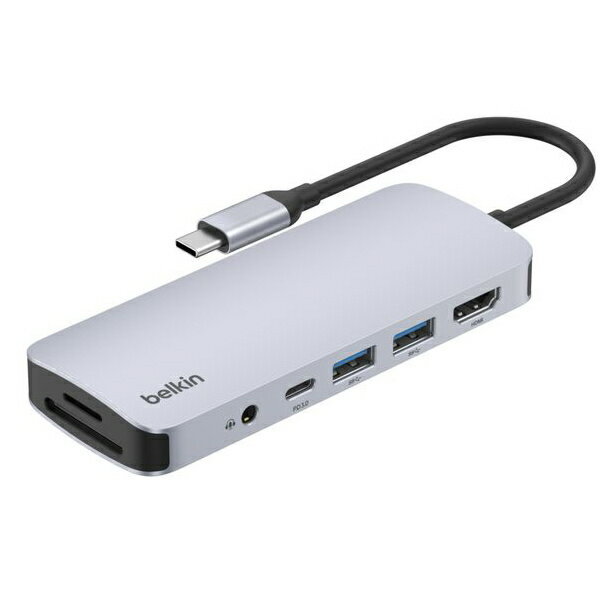 belkin AVC009fqSGY-V2 Connect USB-C 7-in-1 マルチポートハブ