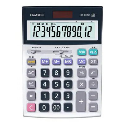CASIO DS-20DC-N 実務電卓 12桁 日数時間計算 デスクタイプ CASIO DS-20DC-N 実務電卓 12桁 日数時間計算 デスクタイプ