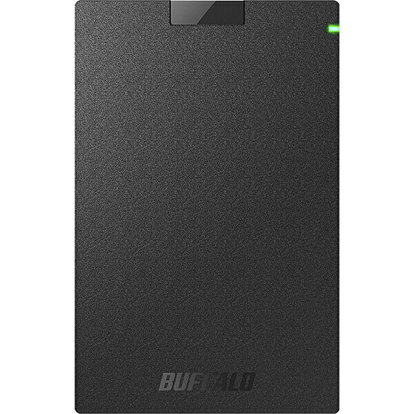 バッファロー HD-PCG500U3-BA ミニステーション USB3.1(Gen.1)対応 ポータブルHDD スタンダードモデル ブラック 500GB