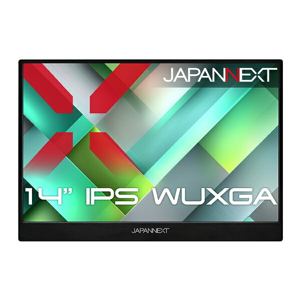 JAPANNEXT JN-MD-IPS14WX 液晶ディスプレイ 14型/ 1920×1200/ miniHDMI×1、USB-C×2/ ブラック/ スピーカー有/ 2年保証