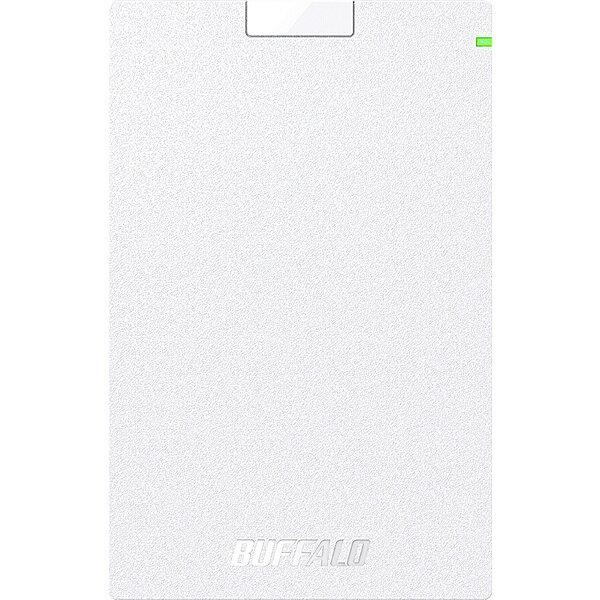 バッファロー HD-PCG500U3-WA ミニステーション USB3.2(Gen.1)対応 ポータブルHDD スタンダードモデル ホワイト 500GB