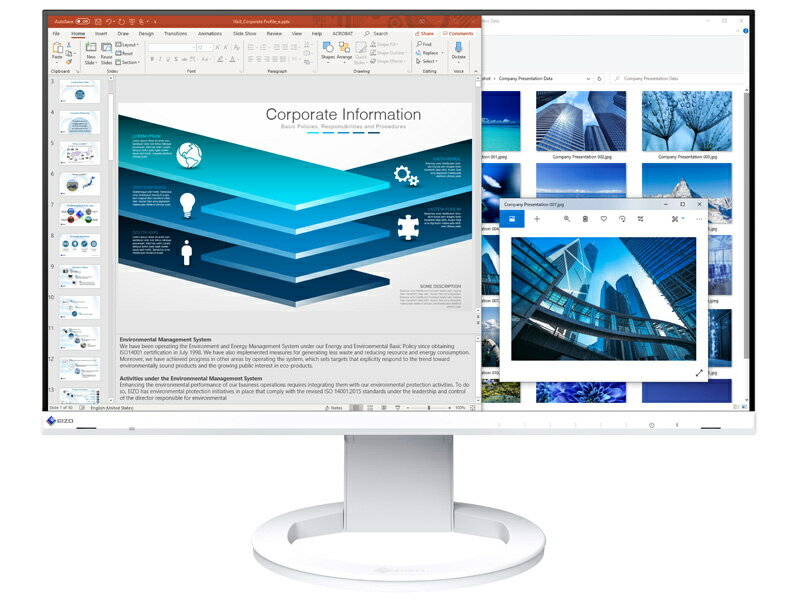 EIZO EV2480-ZWT 液晶ディスプレイ 23.8型/ 1920×1080/ HDMI、DisplayPort、USB Type-C/ ホワイト/ スピーカー：あり