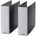 ELECOM CCD-B01WBK 不織布ケース専用バインダー/ 2冊セット/ 24枚収納/ ブラック