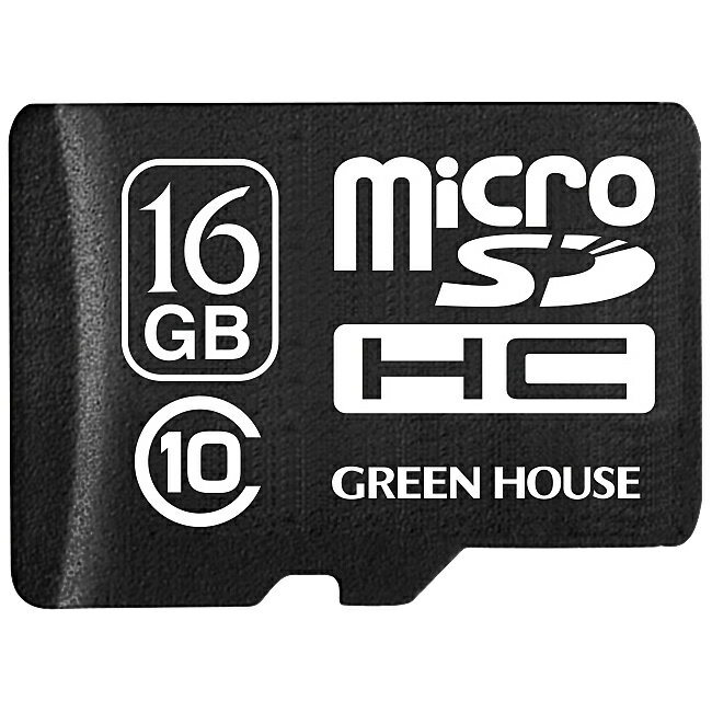 GREEN HOUSE GH-SDMRHC10DA-16G microSDHC 16GB 饹10 +ǡ쥵ӥ