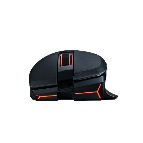 POWERCOLOR ALPHYN AM10 Wireless Mouse/ ワイヤレスゲーミングマウス/ ブラック/ Bluetooth/ 2.4GHzドングル/ 有線接続に対応/ 超高速8000Hzポーリングレート/ 高性能26000DPIセンサー