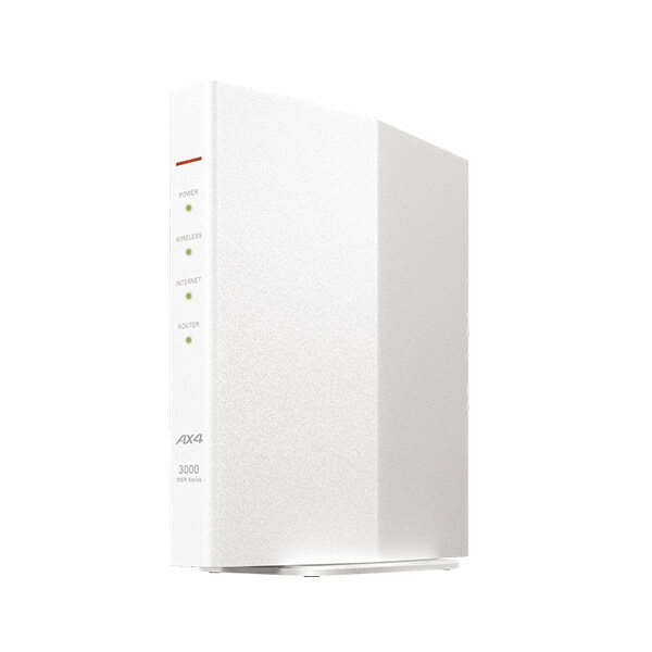 バッファロー WSR-3000AX4P-WH 無線LAN親機 11ax/ ac/ n/ a/ g/ b 2401+573Mbps ホワイト