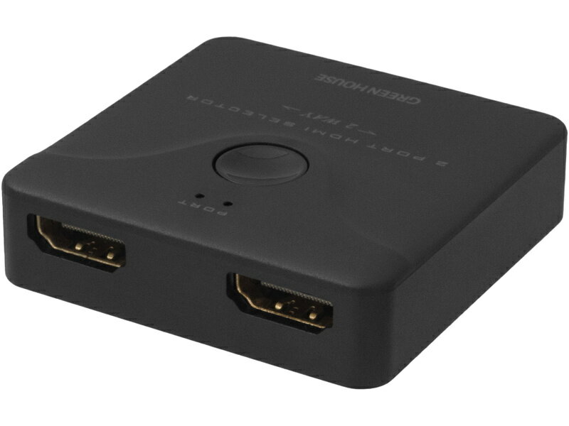GREEN HOUSE GH-HSWL2-BK HDMIセレクタ 手動切り替えモデル 2WAY
